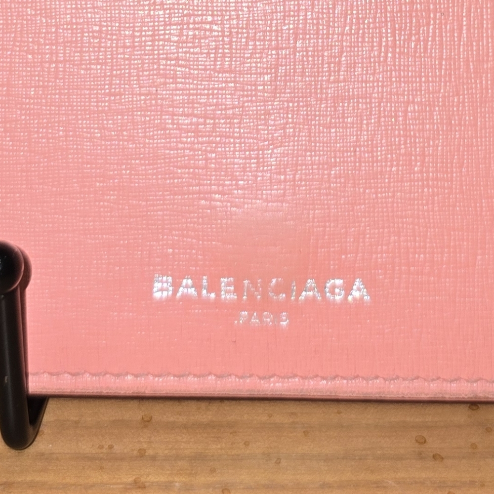 Balenciaga Long Flap Wallet. Coral Pink calfskin Leather. Euc - Picture 14 of 16